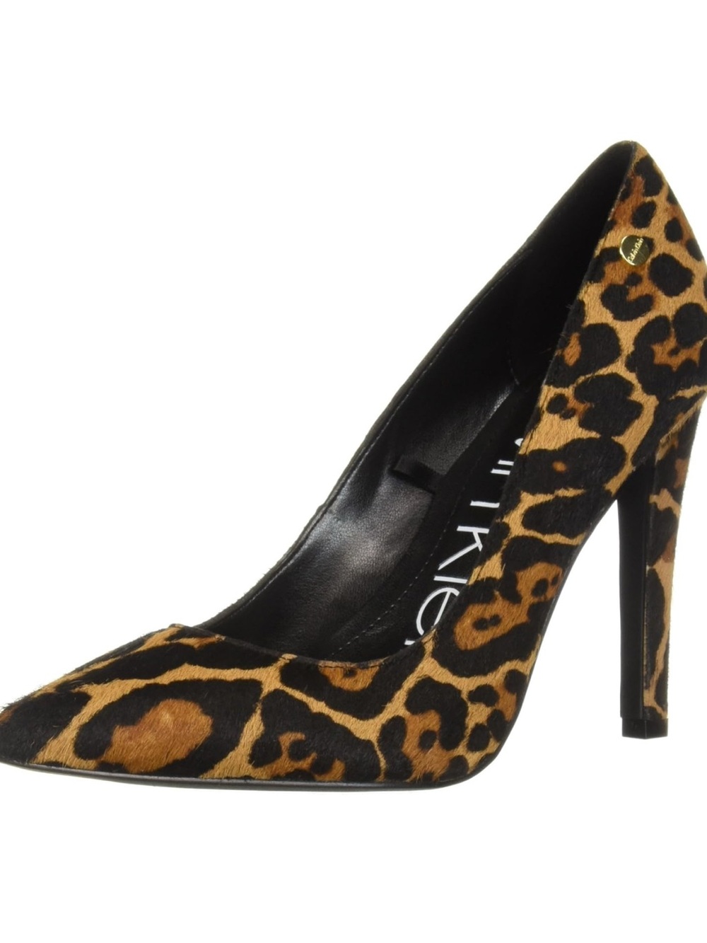 Calvin Klein Leopard-Print Pointed Toe Stiletto Pumps
